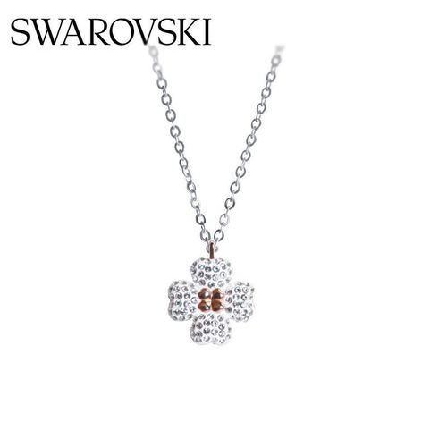 Collar SWAROVSKI Latisha oro rosa con cristal blanco para mujer