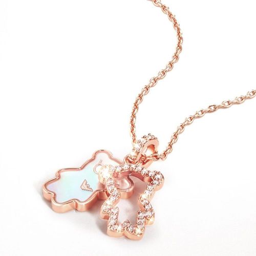 Collar EMPORIO ARMANI EGS3114221 de perlas oro rosa para mujer