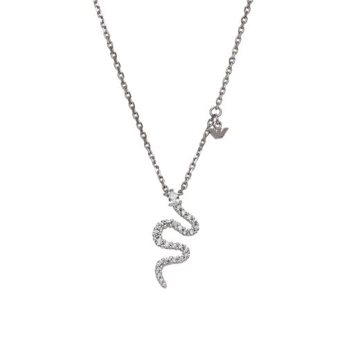 Collar EMPORIO ARMANI Serpiente Plateado para mujer