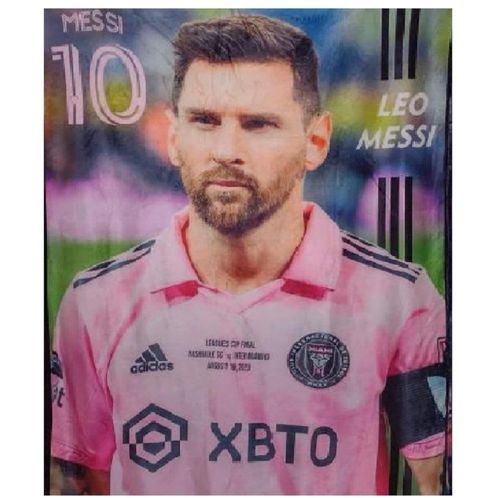 Cobija Frazada Ultra Suave Messi10 Miami Rosa