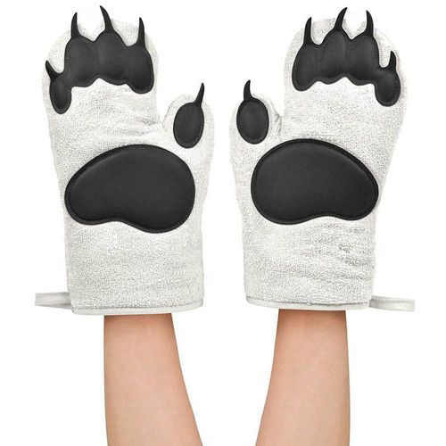Guantes de cocina de silicona para horno, guantes de mano resistentes al calor, guantes aislantes gruesos para uso doméstico,HOGAWAY