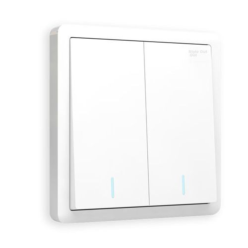 Interruptor Doble 86 Blanco ABB AO102