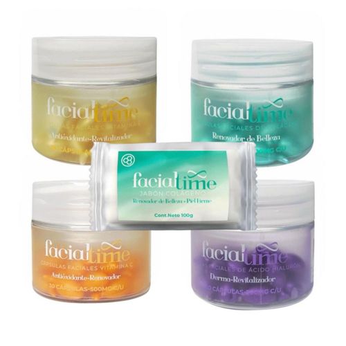 Kit capsulas Ácido Hialurónico y Jabón Colágeno FacialTime