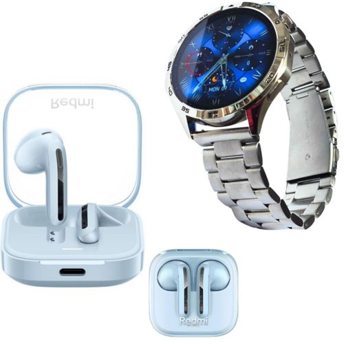 Audifonos Xiaomi Redmi Buds 6 Active Azul con  Smartwatch G Tide Power