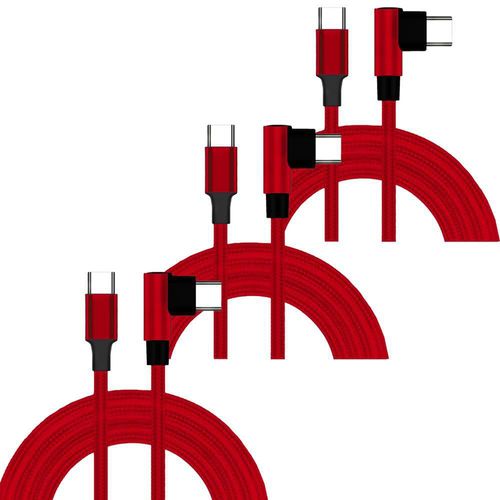 Cable USB-C Carga Rápida FusionRed2LI MXKRR-003 Cable de transferencia USB-C 90°