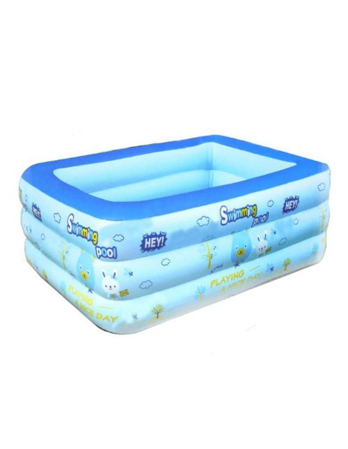 Alberca Inflable rectangular Azul 190 cm