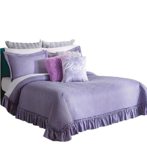 Colcha Neo Lavanda C/Holán Mat/Queen Size Poliéster Concord