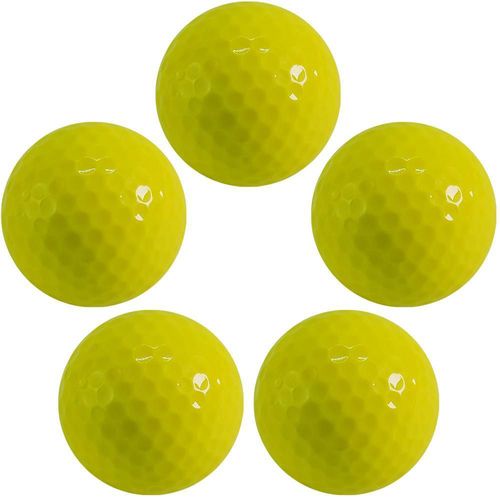 Esferas de minigolf económicos SupGolfYellow MXSGZ-005 Pelotita de golf de surlyn y caucho