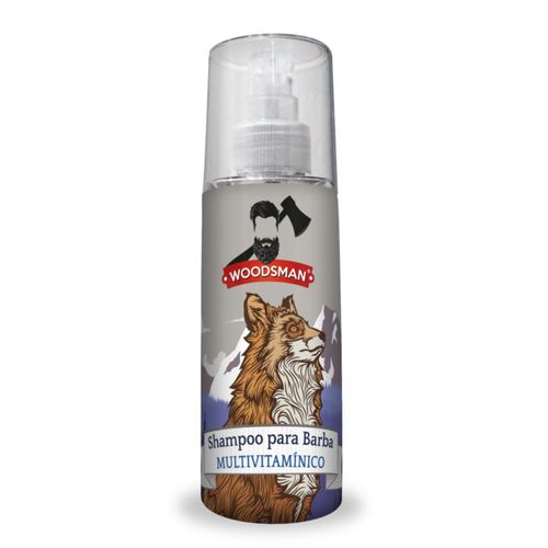 Woodsman Shampoo para Barba, Cabello y Bigote con Activo Multi Vitamínico (Fox – Wild Mountain) 150 ml