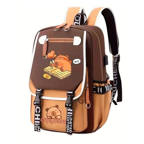 Mochila Kawaii de Capibara Estilo y Funcionalidad en Uno