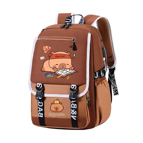Mochila Escolar Capibara Estilo y Funcionalidad Adorables
