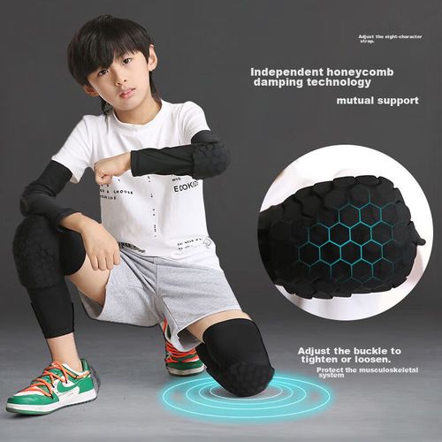 Protecciones Rodillas Y Codos Gingpai Sport Anticaídas Negro