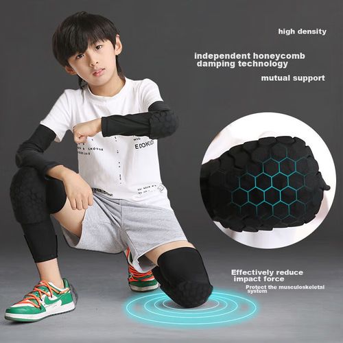 Rodilleras Gingpai Sport Anticaídas Niños Negro