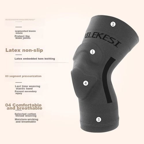 Rodilleras Nailekesi Profesionales Anticolisión Gris Oscuro