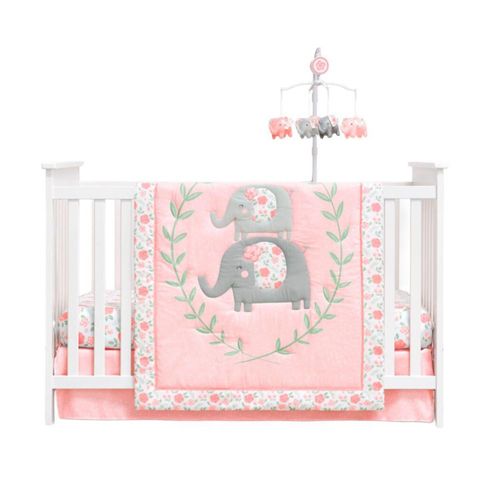 Set de cuna Gerber rosa 5 piezas juego de cama para bebé