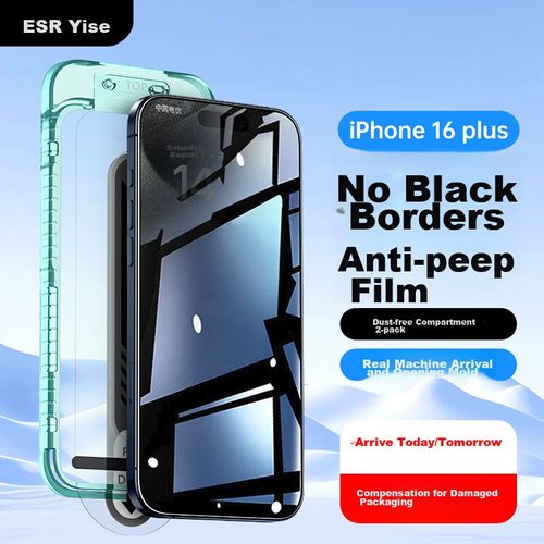 Mica Protector De Pantalla Para iPhone 16 Plus Antipeeping ESR