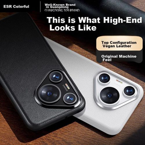 Funda Para HUAWEI Pura70Pro/Pro+ Esr Cuero Negro