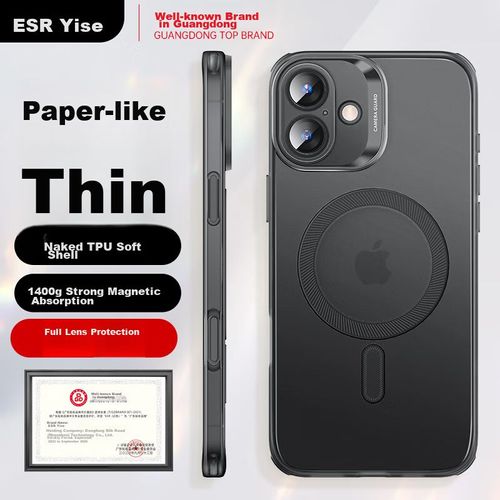 Funda Para Apple IPHONE 16 Esr TPU Negra Mate