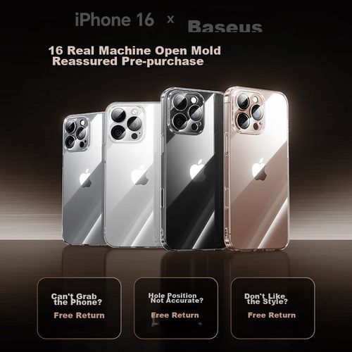 Funda Para IPHONE 16 Pro Baseus Mate Antideslizante Con Soporte Magnético