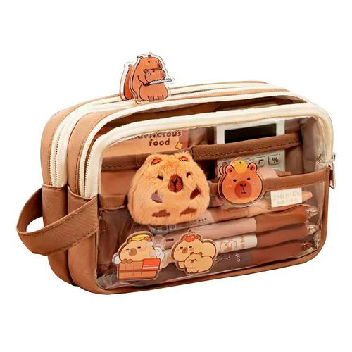 Estuche Aesthetic kawaii Lapicera De Capibara