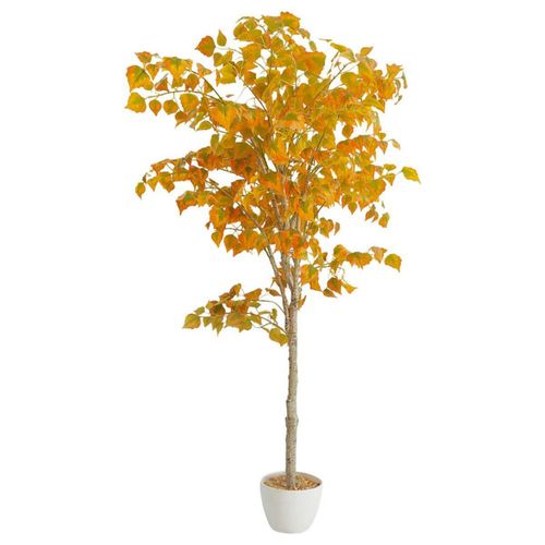 Planta Artificial Moderna Con Maceta Decorativa Real Style Arból Ann Arbor Abedul Grande De 180cm De Alto Artego Para Hogar Sala Comercio Oficina