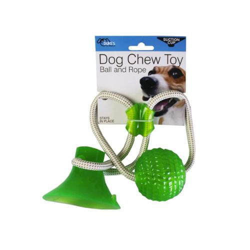 Mordedor con ventosa con pelota y cuerda