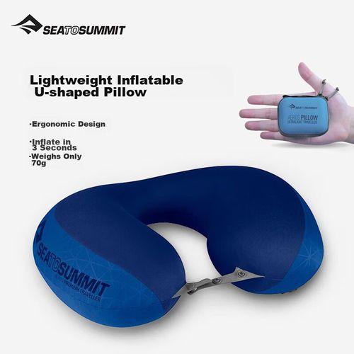 Almohada Inflable Soporte Cervical Viaje 39x29cm