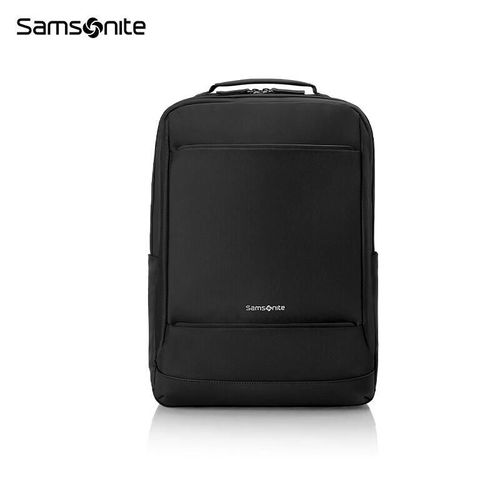 Mochila para laptop Samsonite CAPER TX6-003 de tela y cuero negro para hombre