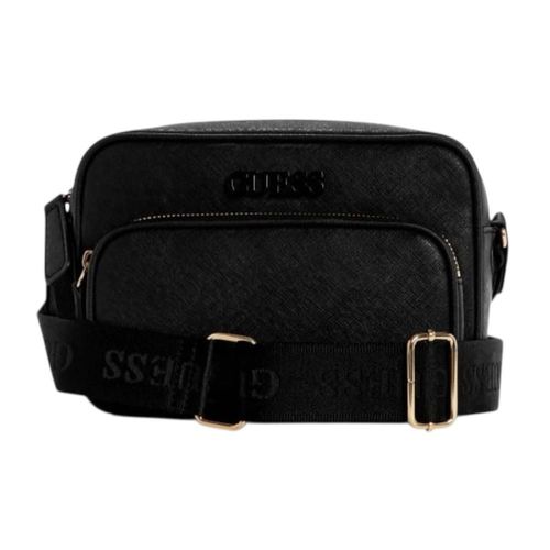Bolsa Crossbody GUESS Zinnia Top Zip color negro