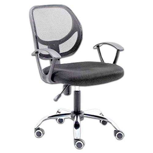 Silla de Oficina Nextep NE-650S reclinable con descansa brazos. Color Negro.