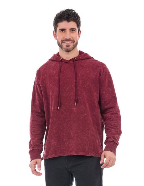 SUDADERA CON CAPUCHA Y CIERRES LATERALES