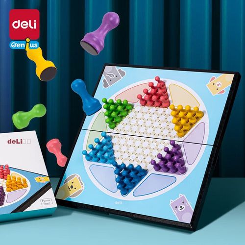 Juego de Ajedrez Magnético Deli 6755 Multicolor