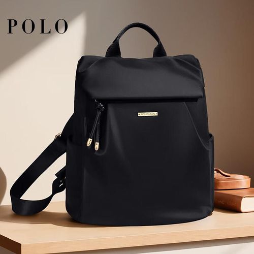 Mochila casual POLO PBS22949 de tela Té con leche albaricoque Unisex