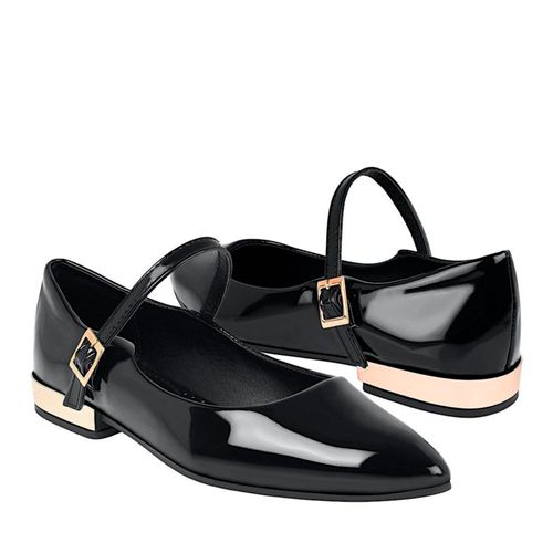 ZAPATOS CASUALES STYLO MUJER 19653 CHAROL NEGRO