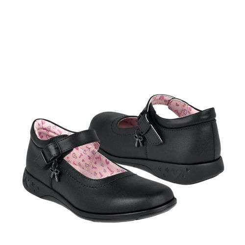 ZAPATOS ESCOLARES NIÑA BAMBINO BM9062-A4 PIEL NGO 18-21
