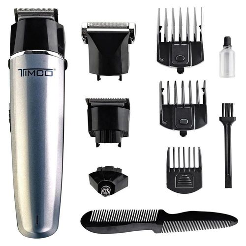 Rasuradora Recortadora Eléctrica TIMCO PG200 color Gris con Accesorios