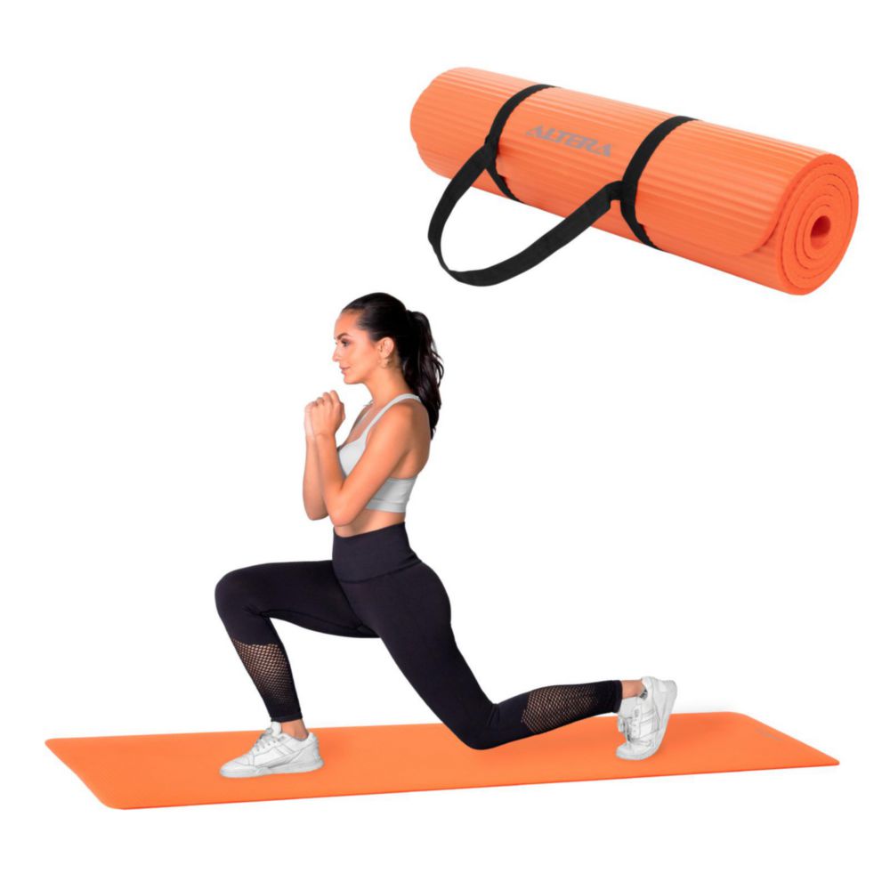 Tapete De Yoga Mat Antiderrapante Altera Fitness Pilates Gym Naranja