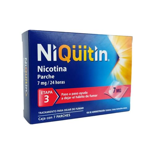 NIQUITIN ETAPA-3 NOCOTINA 7 MG 7 PARCHE
