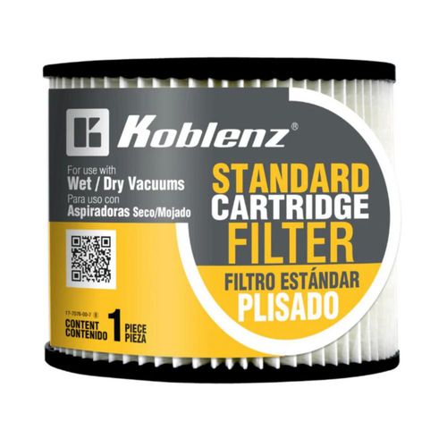Filtro Koblenz plisado compatible aspiradoras Seco-Mojado