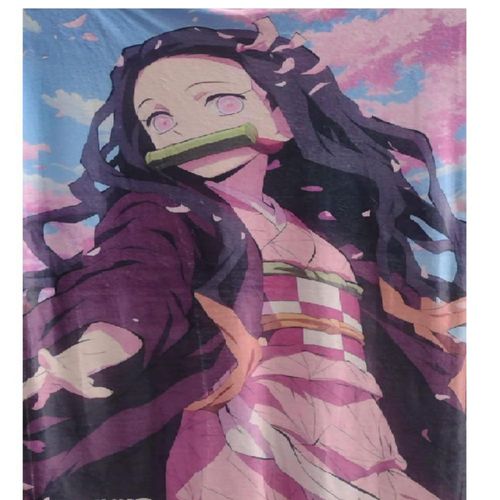 Exclusiva! Cobija Frazada Ultra Suave Demon Slayer Kimetsu no Yaiba Nezuko Body