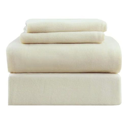 Juego de Sábanas Polar Matrimonial Marfil Térmicas, Suaves y Ligeras Kyuden Home