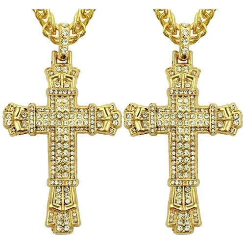 Hermosas Cadenas de Cruz SacredDiamon07 MXOPN-002 Colgantes de Cruz con Circonia