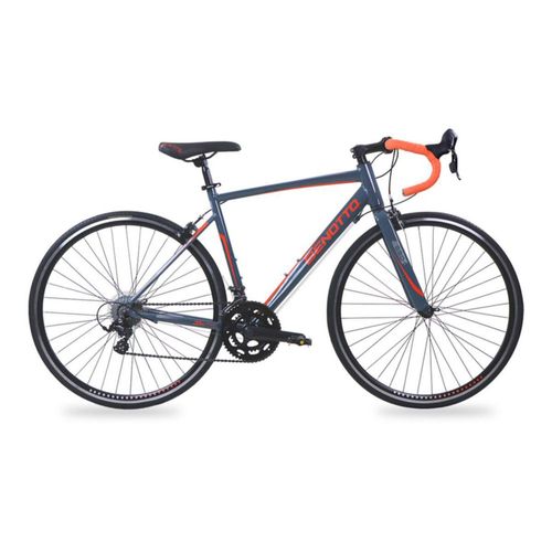 Bicicleta BENOTTO Ruta 590 R700 14V. Duales Frenos Carrera Aluminio Gris Talla:46.5