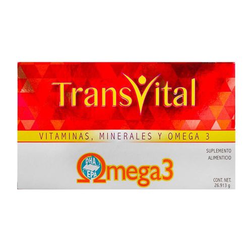 Suplemento Alimenticio Transvital Omega 3 30 Cápsulas