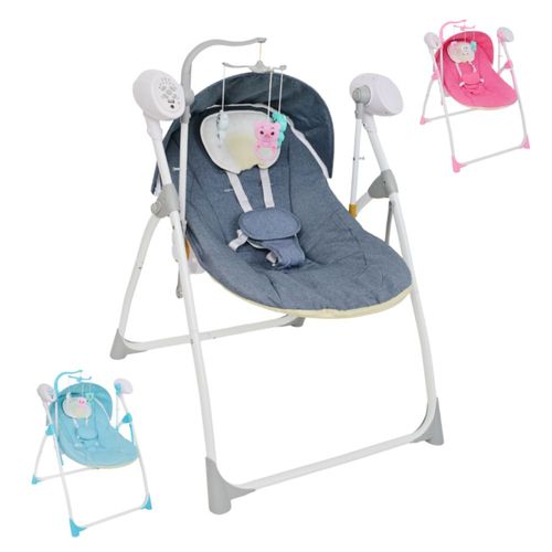 Columpio Para Bebé Aeiou Md-305c Baby Rocker Mecedora Gris