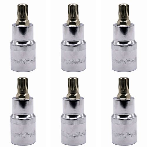 PACK 6 DADOS MAPLE TOOLS 1/2'' PUNTA TORX T50