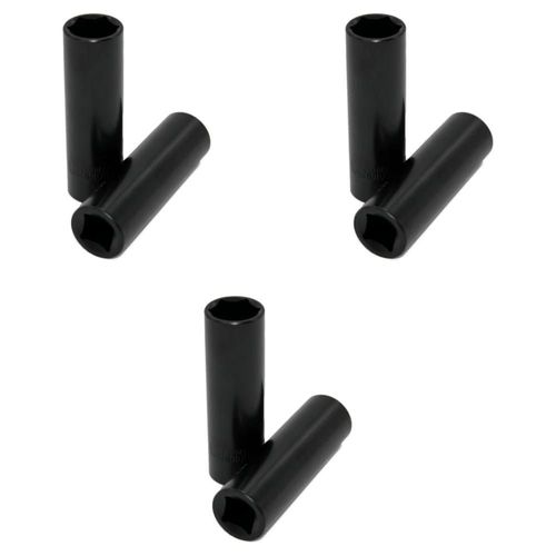 PACK 6 DADOS DE IMPACTO LARGO MAPLE TOOLS 1/2'' X 3/4''