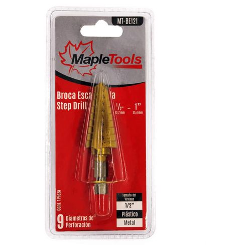 BROCA ESCALONADA MAPLE TOOLS 1/2 - 1''