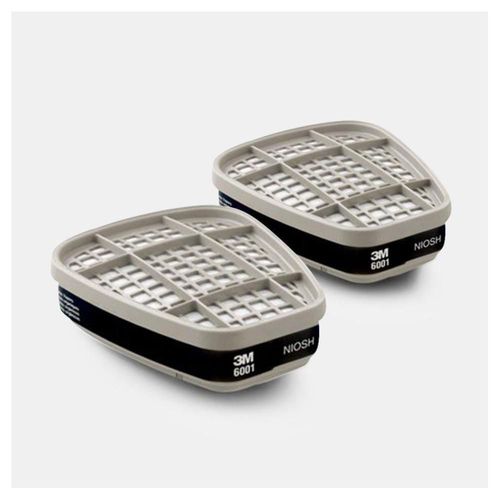 PAR CARTUCHO FILTRO PARA VAPOR ORGÁNICO 3M 6001 M1677