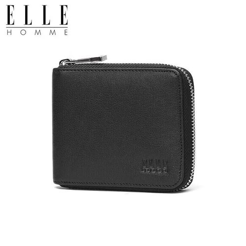 Cartera ELLE HOMME ED282304226 de piel de vaca negra para hombre